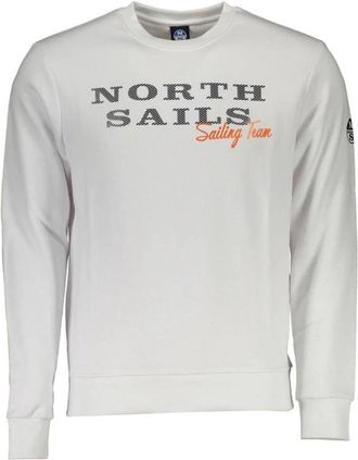 North Sails Zeilteam Sweater met Ronde Hals - Heren - Sweatshirts - Wit - XL - Hoodies & sweatvesten