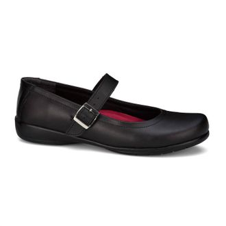 Andrea Womens Leather Mary Jane Shoes In Black