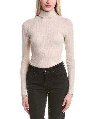 Autumn Cashmere Rib Turtleneck Cashmere Sweater