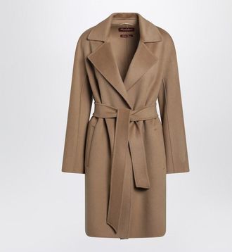 Max Mara Camel Wrap Coat In And