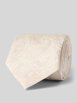 HUGO BOSS Krawatte aus Seiden-Mix in Offwhite, Gr&ouml;&szlig;e 1