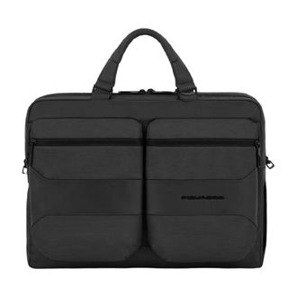 Piquadro Gio Aktetas - Heren - Laptoptassen - Zwart - ONE Size - Leer - Tassen