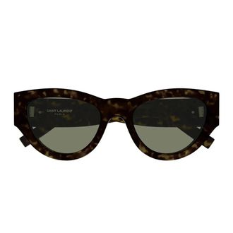 Saint Laurent Sunglasses Sl M94 008 Brown/Dark Green Women
