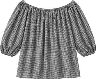 Secular Womens Cooper Off Shoulder Top In Black/white