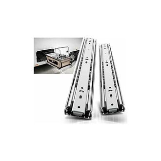 OEM Gu&iacute;a Para Cajones De 400 Mm - Carga M&aacute;xima 70 Kg - Extensi&oacute;n Total Con Rodamientos De Bolas - Juego De 2 Rieles Para Una F&aacute;cil Instalaci&oacute;n