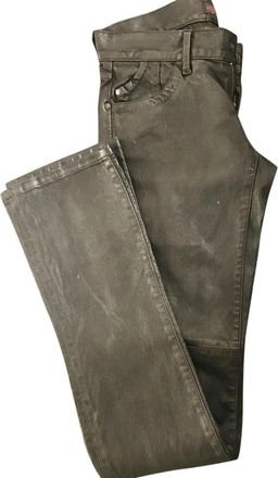 Gold Sign gold leather trousers Size 25/63