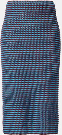 Alaia Ala&iuml;a Crochet cotton pencil skirt