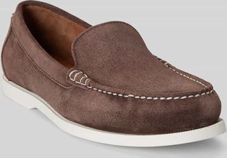 Polo Ralph Lauren Loafer aus echtem Leder in Dunkelbraun, Gr&ouml;&szlig;e 40