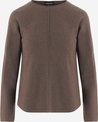 Giorgio Armani trui van stretchzijde en kasjmier
