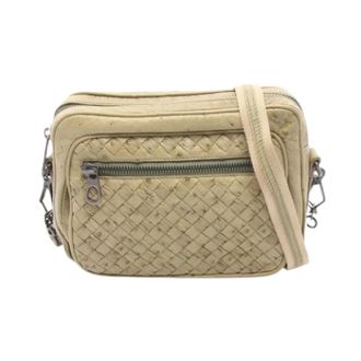 Bottega Veneta Pre-owned Cross Body Bags, female, Green, Size: ONE SIZE Pre-owned Vintage Shoulder Bag