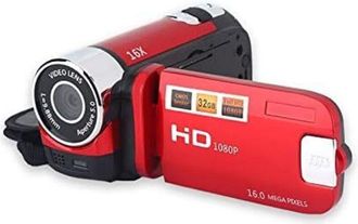 OEM Videoc&aacute;mara Digital Port&aacute;til Full Hd 16x, C&aacute;mara De Video Dv De Alta Definici&oacute;n Con Rotaci&oacute;n, Para Ni&ntilde;os (roja)