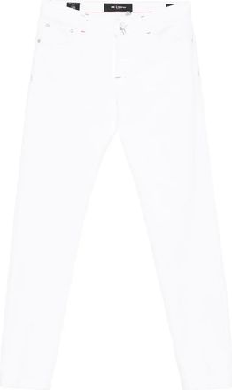 Kiton cotton straight trousers - men - Cotton - 35 - White