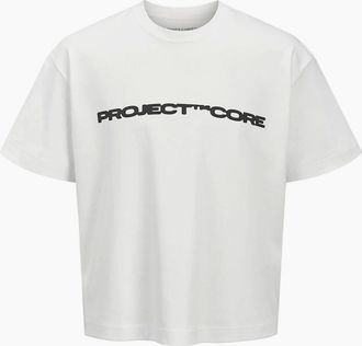 Jack & Jones Jack & Jones Mens Regular Fit Text Graphic T-Shirt - White - Size: 42