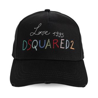 Dsquared2 Baseball Cap - Heren - Petten - Zwart - ONE Size - Katoen - Accessoires