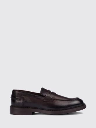 Doucal's Penny Loafers in Smooth Calfskin Leather with Rubber Sole