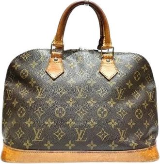 Louis Vuitton Pre-owned Handbags, female, Brown, Size: ONE SIZE Pre-owned Alma Monogram Handbag