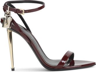 Tom Ford Schoenen, Dames, Rood, 40 EU, Leer, Padlock Pointy Naked Sandal