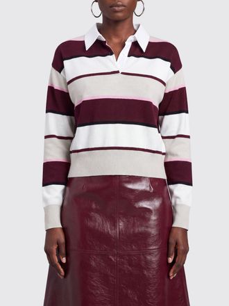 MRZ Striped Long-Sleeve Virgin Wool and Cashmere Polo