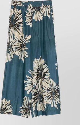 Brunello Cucinelli silk floral-print wide-leg trousers