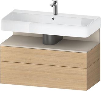 Duravit Qatego Mueble Bajo Lavabo, 1 Extra&iacute;ble Y 1 Caj&oacute;n, - Duravit