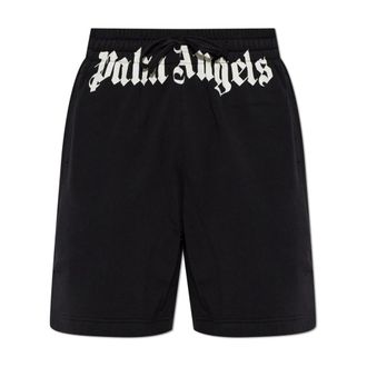 Palm Angels Logo Shorts - Shorts - Hombre - Negro - XS
