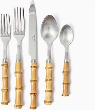 Mrs. Alice Wooden Cutlery Set (5 Piece) - US in Neutral at Nordstrom
