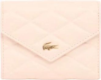 Lacoste Billfold Compact Portemonnee Mansia - Dames - Portefeuilles - Roze - ONE Size - Leer - Accessoires