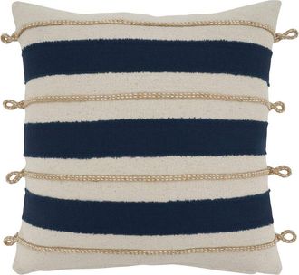 Saro Lifestyle Nautical Square Pillow