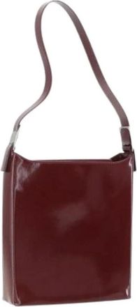 Ferragamo Pre-owned Shoulder Bags, female, Red, Size: ONE SIZE Pre-owned Leather Shoulder Bag