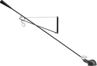 FLOS Wall light with plug 265 - Black - Cast iron - Designer Paolo Rizzatto