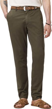 John Varvatos Lenny Slim Fit Chino Pants in Dark Olive at Nordstrom, Size 30