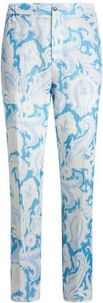 Etro paisley-print trousers - Blue