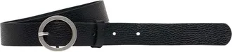Lee H&uuml;ftg&uuml;rtel LEE Lee G&uuml;rtel Round Buckle Belt, Damen, Gr. 80, schwarz, Obermaterial: 100% Rindsleder Leather cow., G&uuml;rtel H&uuml;ftg&uuml;rtel