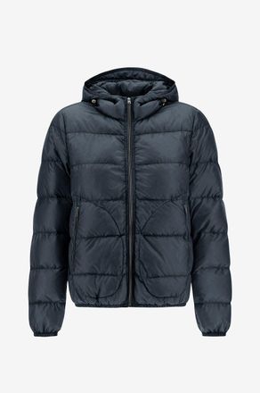 Herno Kurze Daunenjacke mit Kapuze aus Nylon Ultra-Light