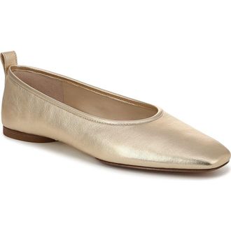Vince Vivian Ballet Flat in Champagne at Nordstrom Rack, Size 8.5