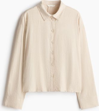 H&M Bluse aus Leinengemisch - Beige