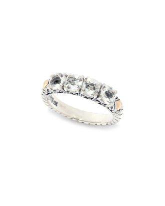 Samuel B. Silver 1.30 Ct. Tw. White Topaz Ring
