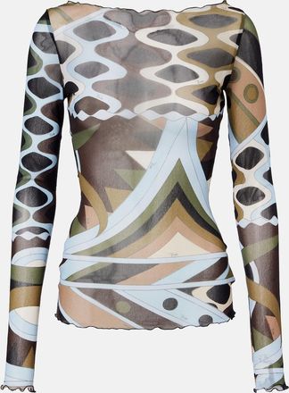 Pucci Vivara sheer tulle top