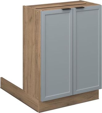 Vicco Isla De Cocina Fame-line, Azul Claro-gris, 60 Cm Sin Encimera