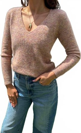 Isabel Marant Obitina Pullover Sweater In Multicolor Beige