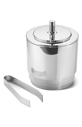 Georg Jensen Manhattan Ice Bucket with Tongs in Stainless Steel at Nordstrom