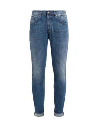 Dondup Classic Slim-Fit Jeans with Subtle Whiskering