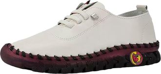 Generic Leather Trainers Womens Wide Fit, Orthopedic Trainers For Women Breathable Low Top Lace Up Running Shoes Casual Round Toe Wide Fit Wedge Non-Slip Walk