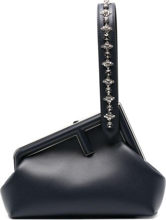 Fendi small Fendi First leather clutch bag - women - Calf Leather - One Size - Blue