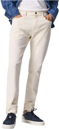 Pepe Jeans London Vaqueros Crane Slim - Heren - Slim Fit Jeans - Wit - W34 - Denim - Jeans