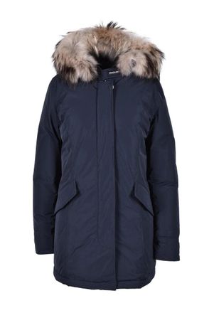 Woolrich Luxury Arctic Raccoon Parka Night Blue