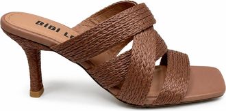 Bibi Lou Womens Belinda Leather Heel In Brown