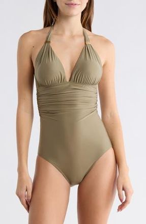 Vix Bia One-Piece Swimsuit in Green at Nordstrom Rack, Size Medium
