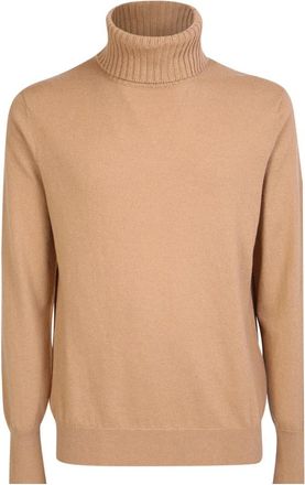 Ballantyne Cashmere Turtleneck Trui - Heren - Cashmere truien - Beige - 2XL - Truien & Vesten
