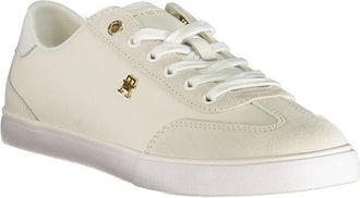 Tommy Hilfiger Logo-Embossed Lace-Up Sneaker - White
